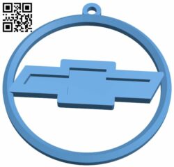 Chevrolet logo keychain H006936 file stl free download 3D Model for CNC and 3d printer