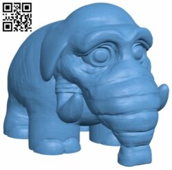 Chibi elephant H006874 file stl free download 3D Model for CNC and 3d printer