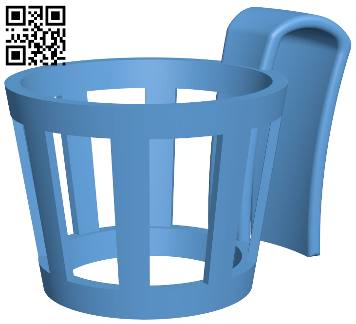 Coffee cup handle H006750 file stl free download 3D Model for CNC and 3d printer