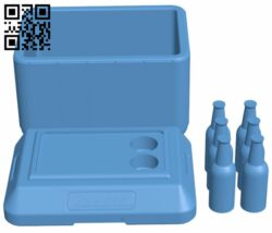Coleman cooler and bottles H007243 file stl free download 3D Model for CNC and 3d printer