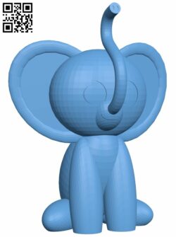 Cute elephant H006876 file stl free download 3D Model for CNC and 3d printer