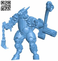 Cybernetic Demon Lord H007119 file stl free download 3D Model for CNC and 3d printer