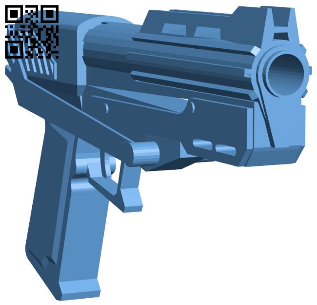 DC-15s blaster pistol - Gun H007414 file stl free download 3D Model for CNC and 3d printer