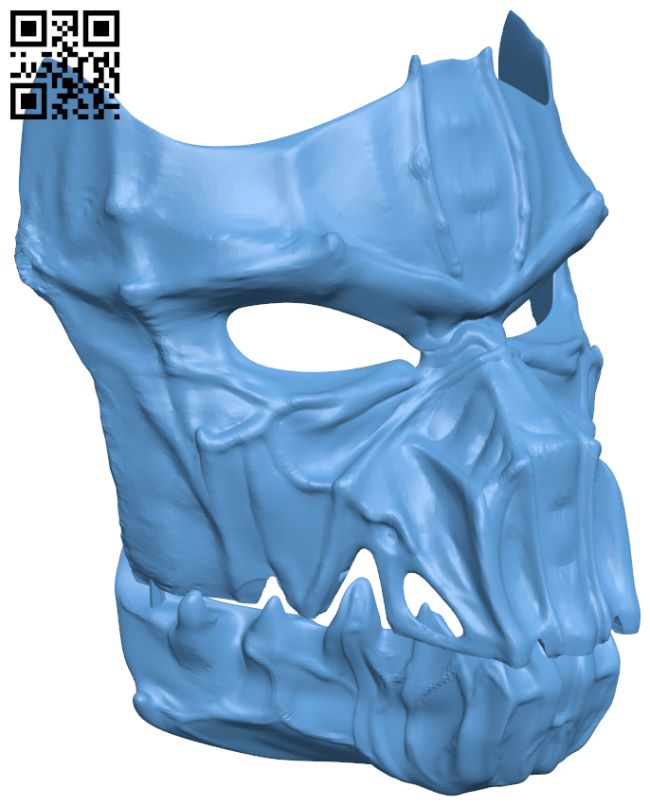 Dark Mask - Jointed H006989 file stl free download 3D Model for CNC and 3d printer