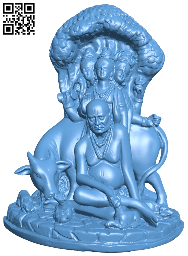 Dattatreya and Swami Samarth H006771 file stl free download 3D Model for CNC and 3d printer