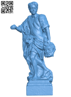 David – Biblical figure H006725 file stl free download 3D Model for CNC and 3d printer