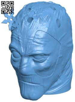 Deadpool head pencil holder H007291 file stl free download 3D Model for CNC and 3d printer