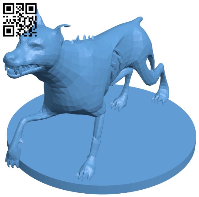 Dogs Zombie - Zombicide H007122 file stl free download 3D Model for CNC and 3d printer