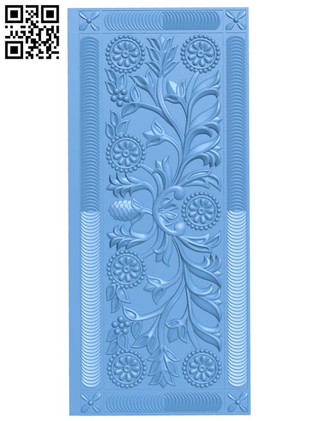 Door frame pattern T0000523 download free stl files 3d model for CNC wood carving