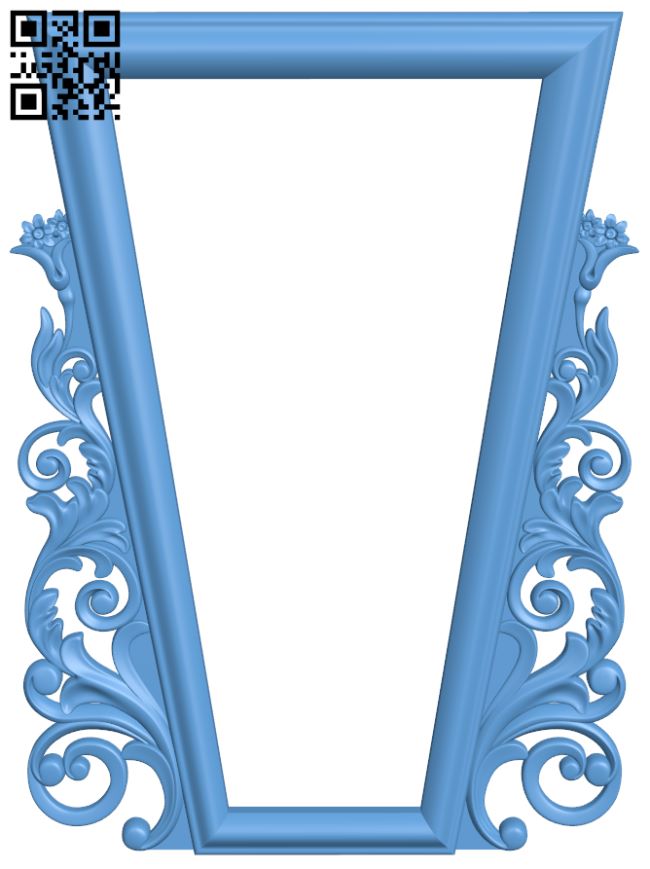 Door frame pattern T0000632 download free stl files 3d model for CNC wood carving