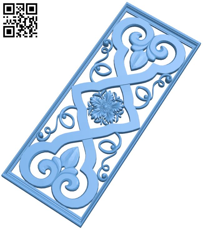 Door pattern T0000725 download free stl files 3d model for CNC wood carving