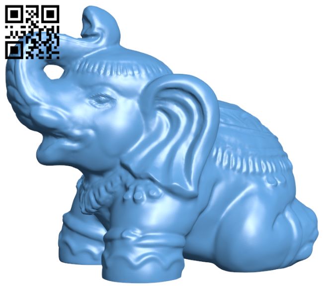 Elephant in Oakland, California H006881 file stl free download 3D Model for CNC and 3d printer