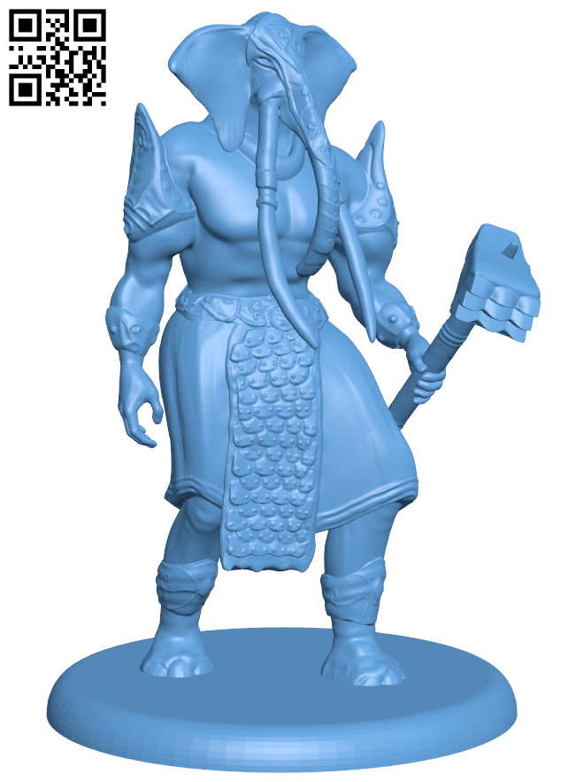 Elephant warrior H006667 file stl free download 3D Model for CNC and 3d printer