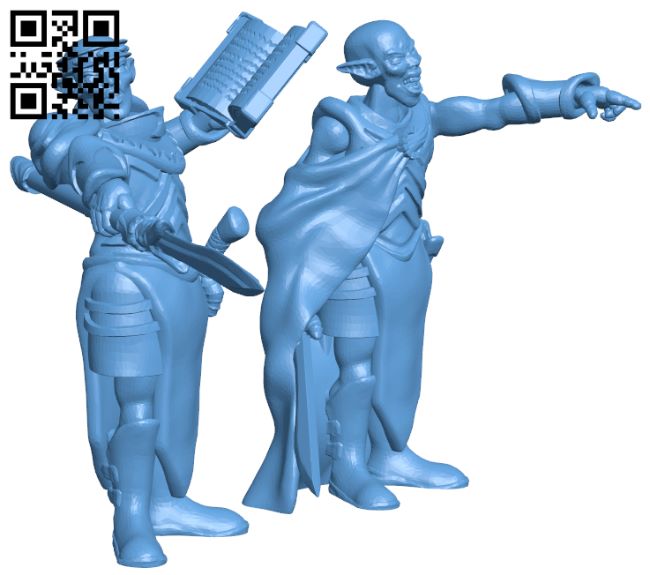 Elven Leaders Set H006944 file stl free download 3D Model for CNC and 3d printer