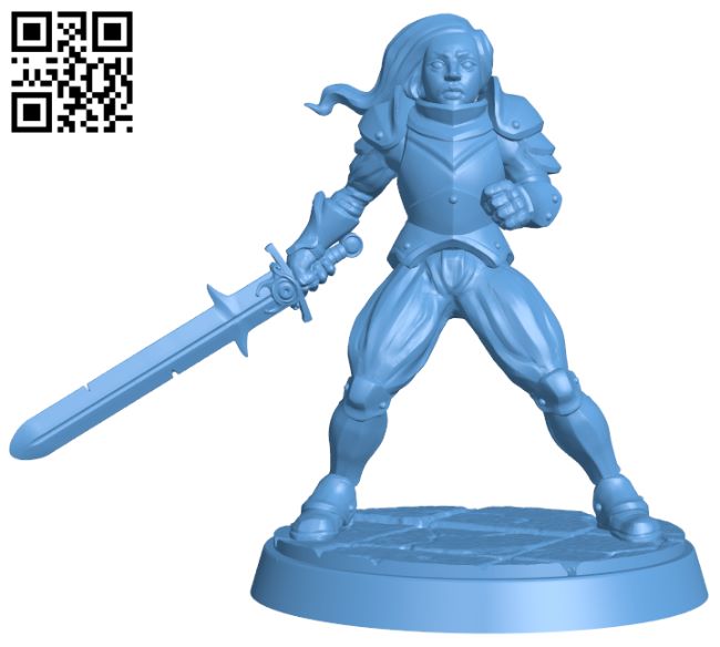 Female knight H006991 file stl free download 3D Model for CNC and 3d printer