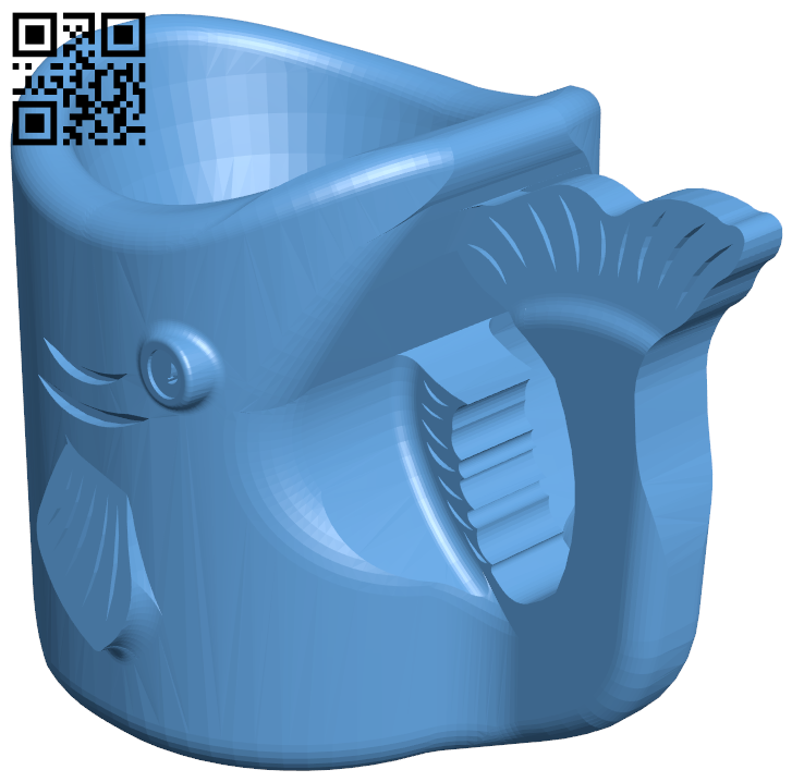Fish Cup H006756 file stl free download 3D Model for CNC and 3d printer