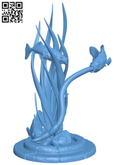 Fish diorama H006669 file stl free download 3D Model for CNC and 3d printer