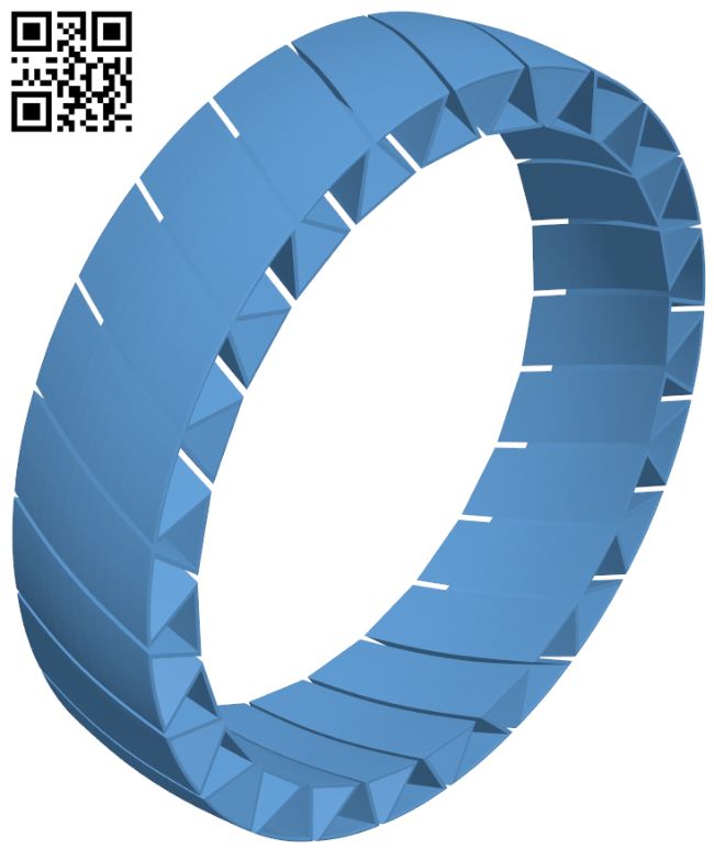 Flexible Bracelet V33 H007469 file stl free download 3D Model for CNC and 3d printer