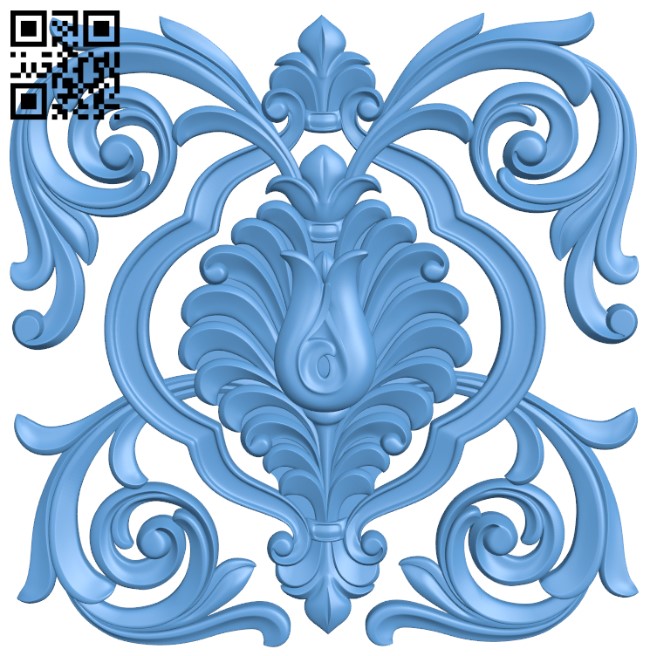 Floral pattern T0000586 download free stl files 3d model for CNC wood carving