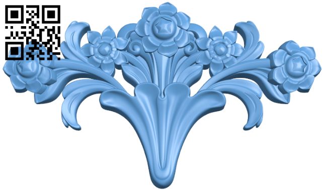 Floral pattern T0000606 download free stl files 3d model for CNC wood carving