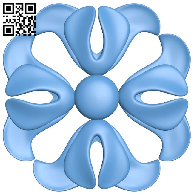 Flower pattern T0000654 download free stl files 3d model for CNC wood carving