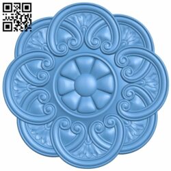 Flower pattern T0000678 download free stl files 3d model for CNC wood carving