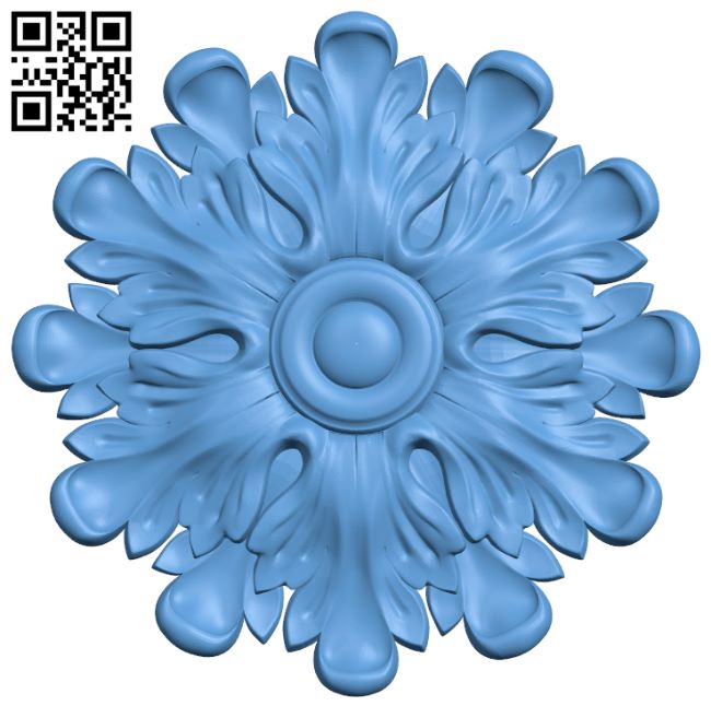 Flower pattern T0000679 download free stl files 3d model for CNC wood carving