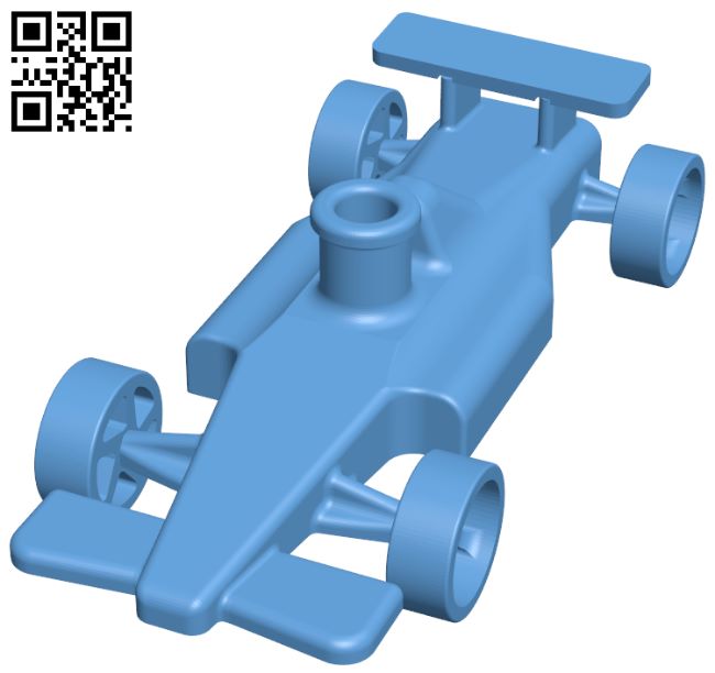 Formula 1 balloon car H007135 file stl free download 3D Model for CNC and 3d printer