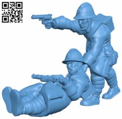French medic – WWII Wargame H006992 file stl free download 3D Model for CNC and 3d printer