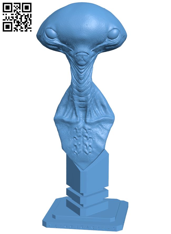 George the Alien H007264 file stl free download 3D Model for CNC and 3d printer