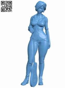 Girl with a guitar H006818 file stl free download 3D Model for CNC and 3d printer