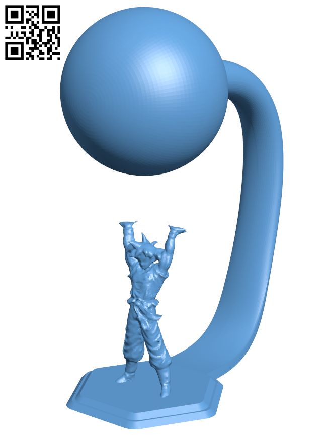 Goku Genki Ball H007424 file stl free download 3D Model for CNC and 3d printer