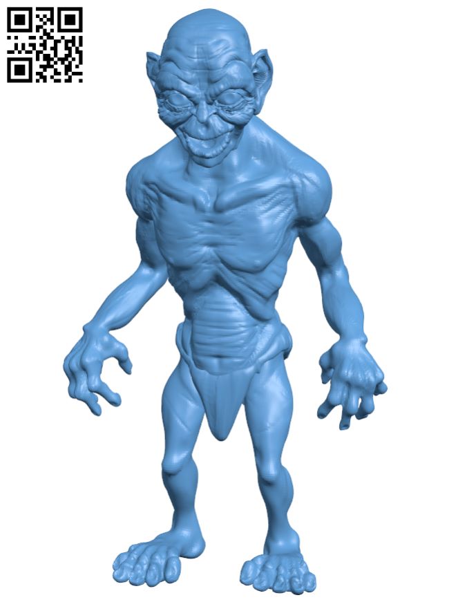 Gollum H007268 file stl free download 3D Model for CNC and 3d printer