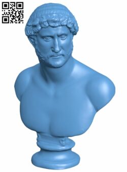 Hadrianus bust H007302 file stl free download 3D Model for CNC and 3d printer