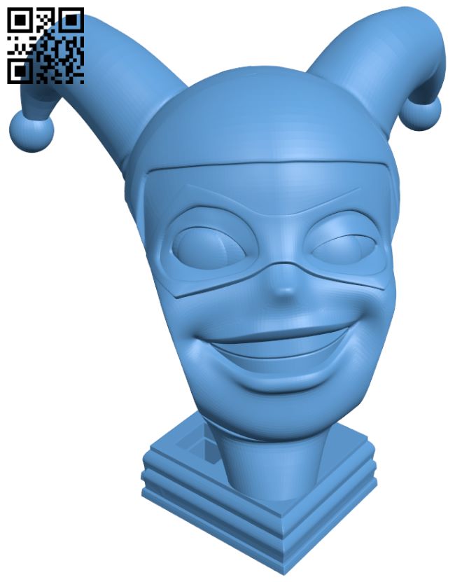 Harley Quinn Headphone Stand H007432 file stl free download 3D Model for CNC and 3d printer