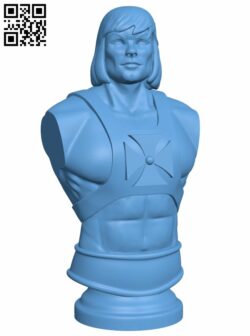 He Man Bust H007362 file stl free download 3D Model for CNC and 3d printer