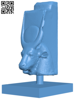 Head Of A Cow Goddess H006674 file stl free download 3D Model for CNC and 3d printer