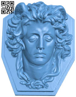 Head of Medusa H006774 file stl free download 3D Model for CNC and 3d printer