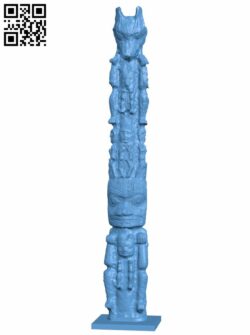 Heraldic Pole from British Colombia H006953 file stl free download 3D Model for CNC and 3d printer