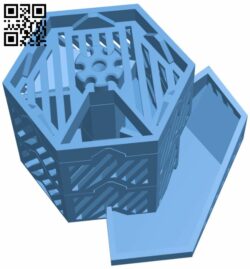 Hex dice tower H006955 file stl free download 3D Model for CNC and 3d printer