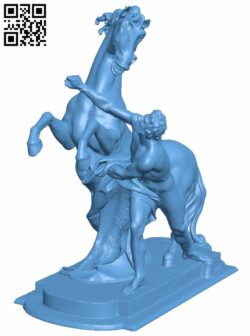 Horse statue at Belvedere palace H006960 file stl free download 3D Model for CNC and 3d printer