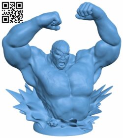 Hulk bust H007364 file stl free download 3D Model for CNC and 3d printer