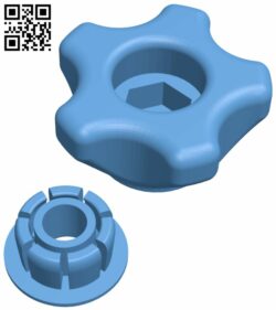 Knob for screws and nuts M8 H007151 file stl free download 3D Model for CNC and 3d printer