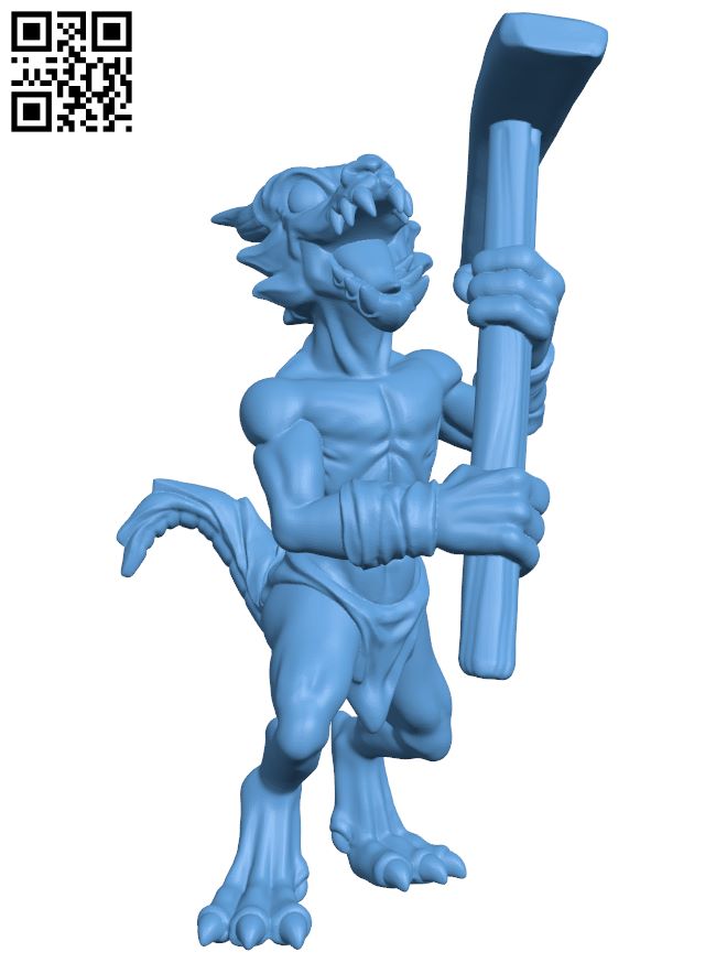 Kobold Pickaxe H007439 file stl free download 3D Model for CNC and 3d printer