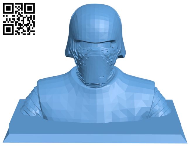 Kylo Ren bust H007371 file stl free download 3D Model for CNC and 3d printer