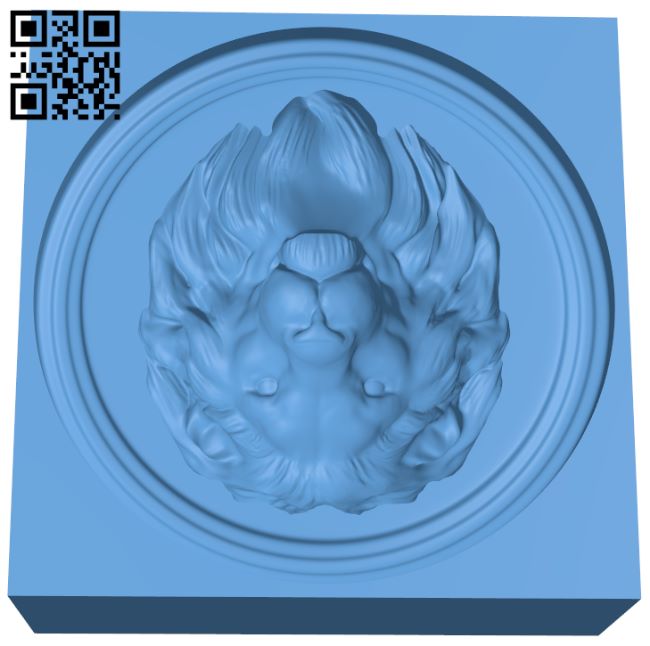 Lion - 3D optical illusion H006996 file stl free download 3D Model for CNC and 3d printer