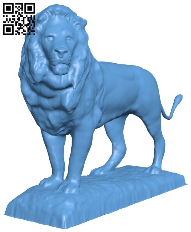 Lion H007442 file stl free download 3D Model for CNC and 3d printer
