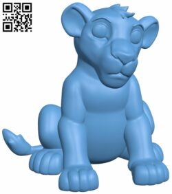 Lion Simba H007477 file stl free download 3D Model for CNC and 3d printer