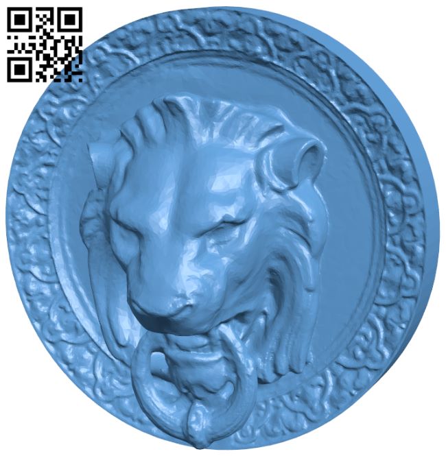 Lion head wall hanger H006998 file stl free download 3D Model for CNC and 3d printer