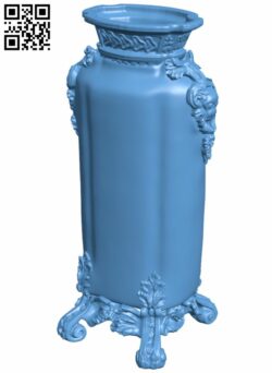 Louis XV Style Chinese Vase H007000 file stl free download 3D Model for CNC and 3d printer